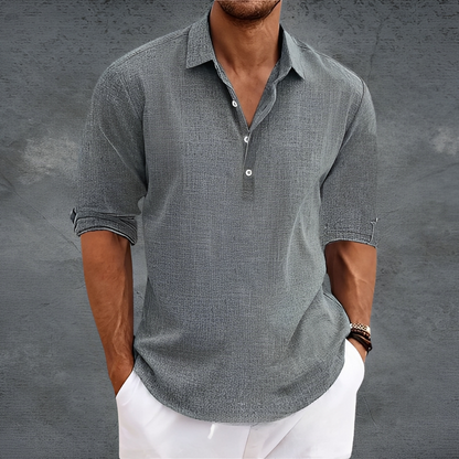 Nathanaël - Klasyczna męska koszula z długimi rękawami