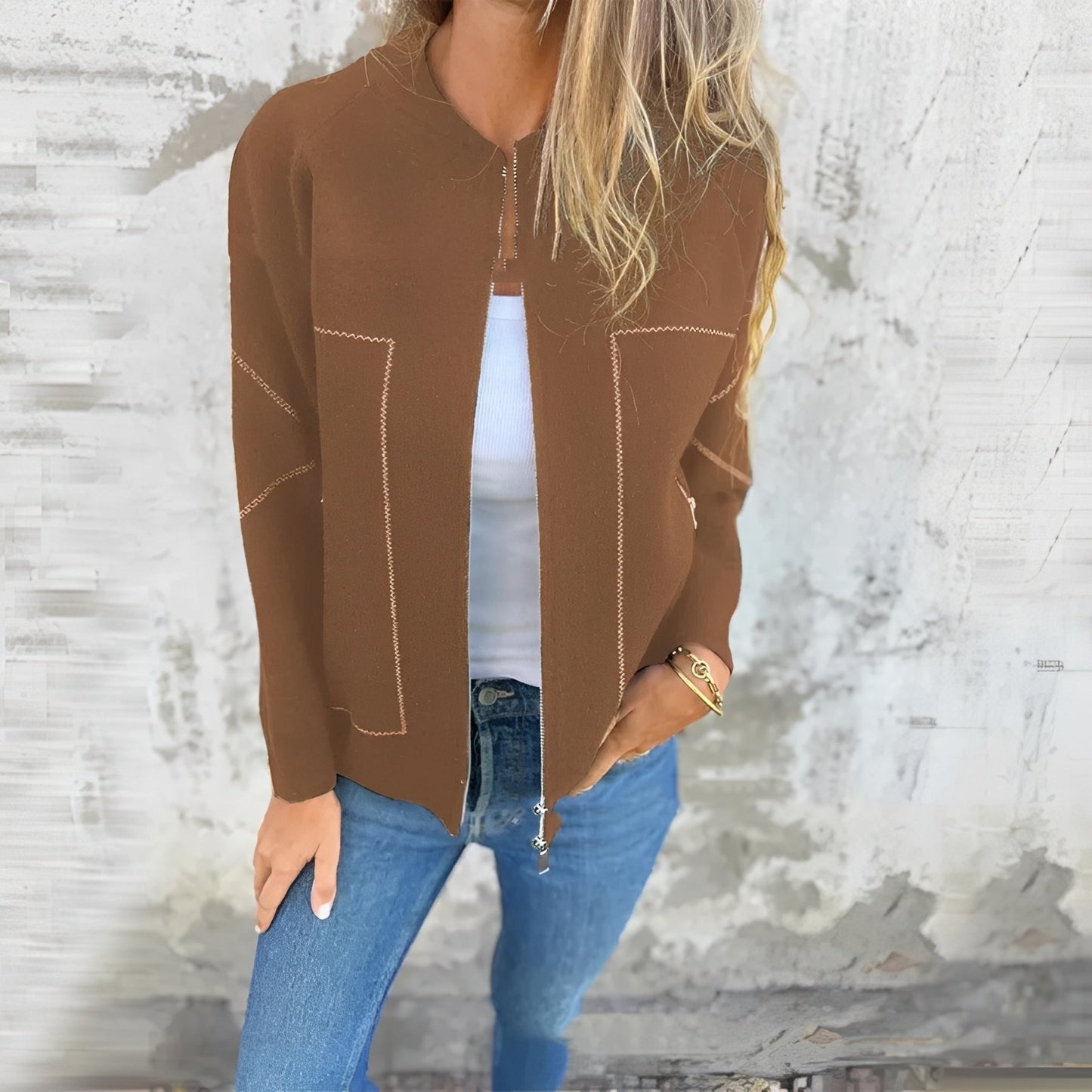 Chelsea - Stylowa kurtka z zamkiem dla kobiet