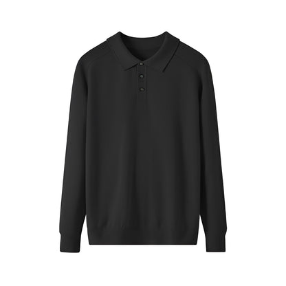 Anton - Wełniany sweter z kołnierzem rewersowym dla mężczyzn