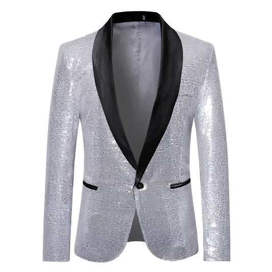 Jerome - Klasyczny, elegancki męski blezer z cekinami