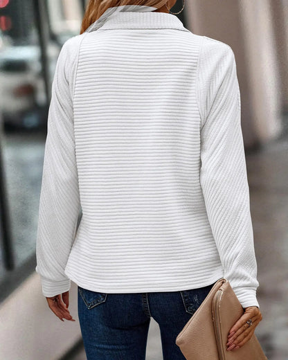 Vina – Stylowy sweter z półzamkiem