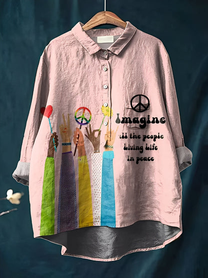 Gwenaël - Klasyczne koszule z długimi rękawami dla kobiet