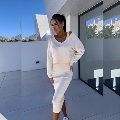 Séphora - Zestaw bluza i sukienka casual dla kobiet