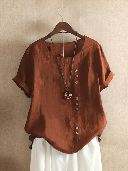 Katherine - Wygodna koszula z krótkim rękawem dla kobiet