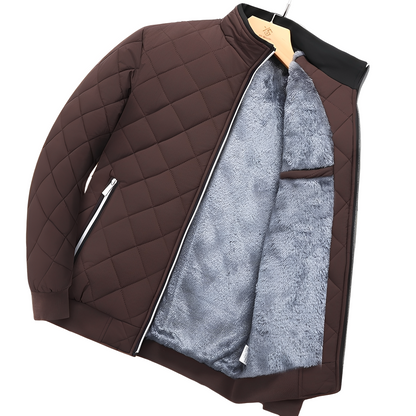 Willard - Męska kurtka pikowana z ciepłą polarową podszewką