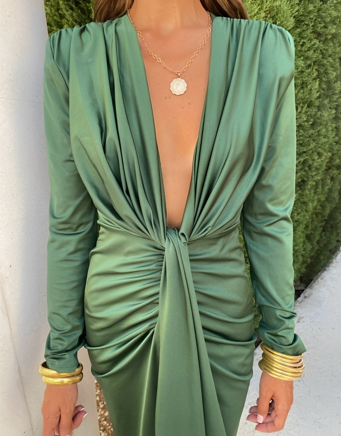 Maryam - Stylowe Maxikleid z Faltenkami dla Damskich