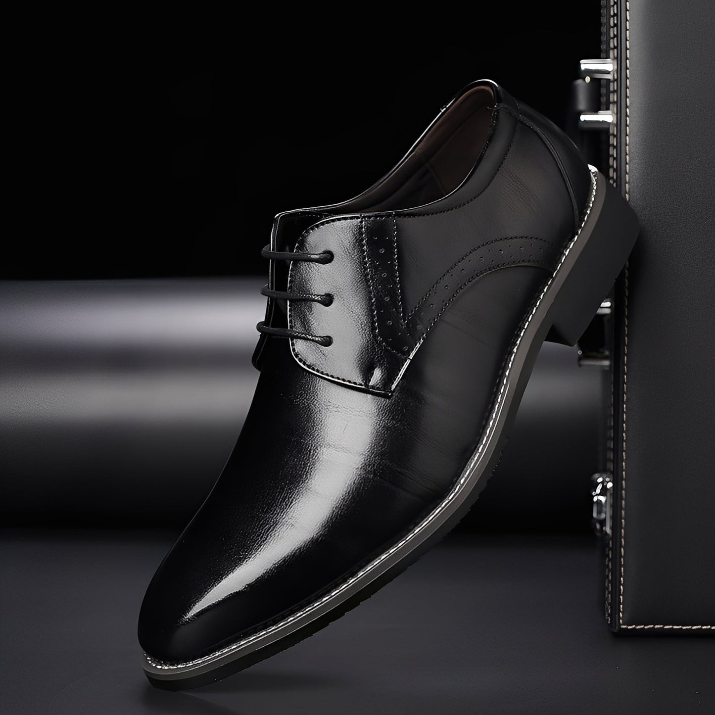 Beckham - Stylowe Sznurowane Buty Brogu dla Mężczyzn