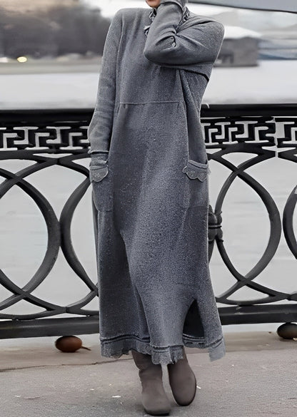 Emma - Stylowa, swobodna i ciepła sukienka damska