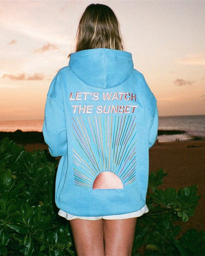 Jaquelyn - Stylowy, luźny damski hoodie z nadrukiem