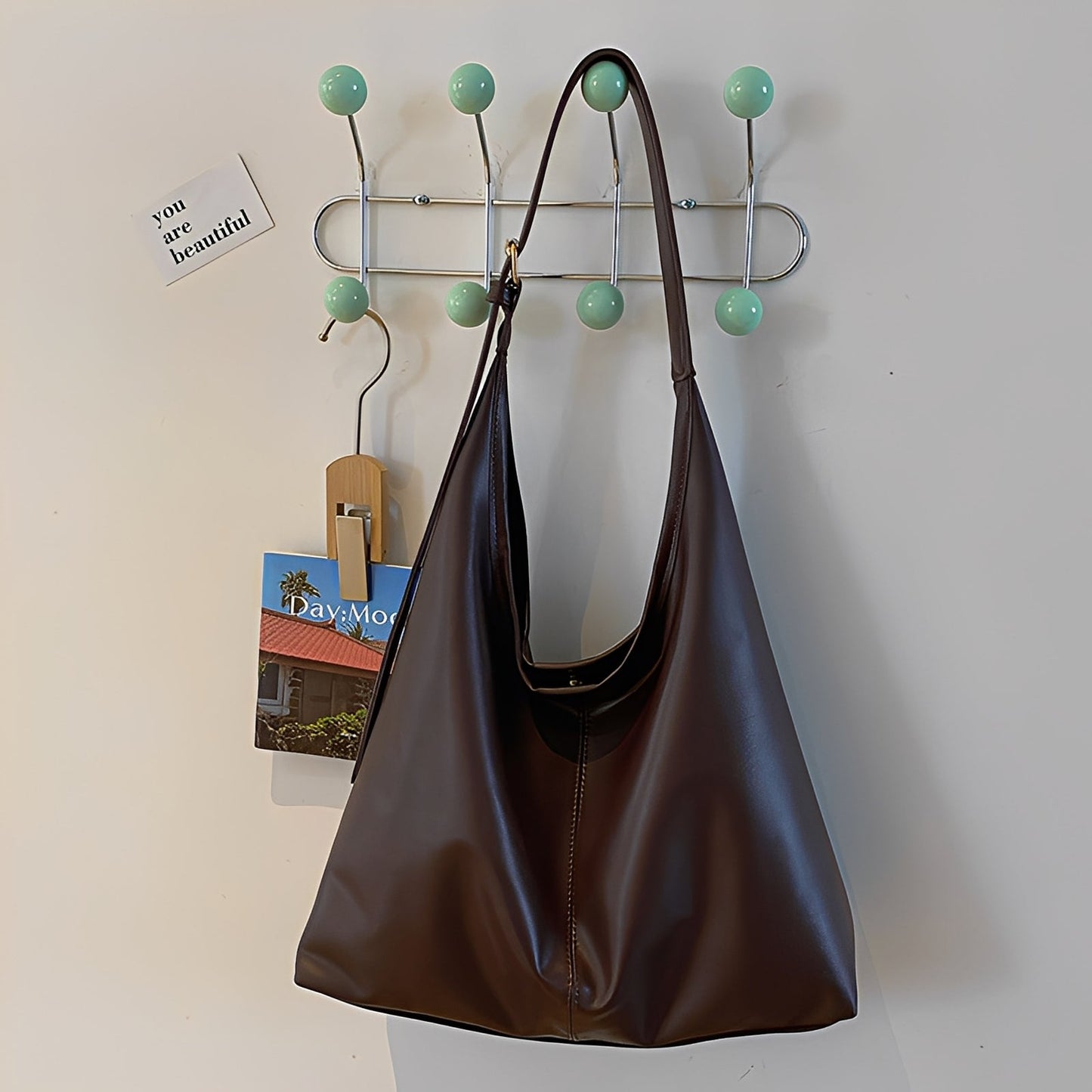 Kathleen - Swobodna skórzana torba dla kobiet