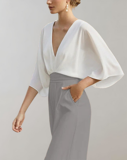 Melanie | Luźny kombinezon z szerokimi nogawkami