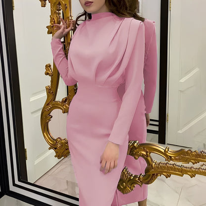 Jamie - Modna sukienka z długim rękawem dla kobiet