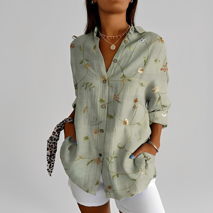 Annick - Modna bluzka z długim rękawem dla kobiet