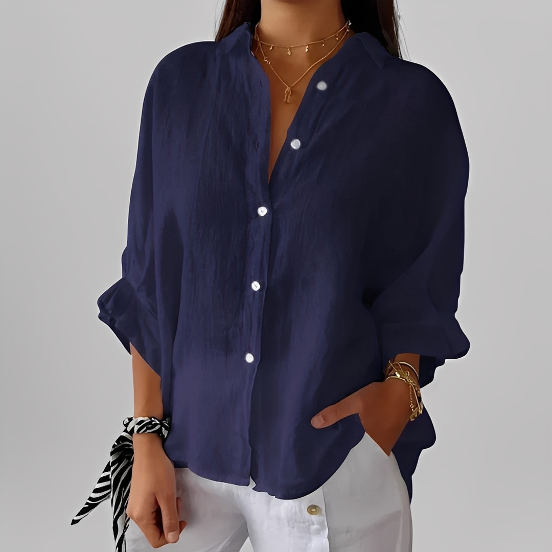 Antoinete - Elegancka bluzka damska z długim rękawem