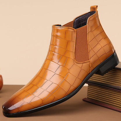 Gladwin - Eleganckie, błyszczące skórzane buty dla panów
