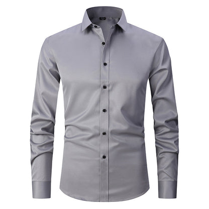 Jaren - Męska elegancka koszula stretch z długim rękawem