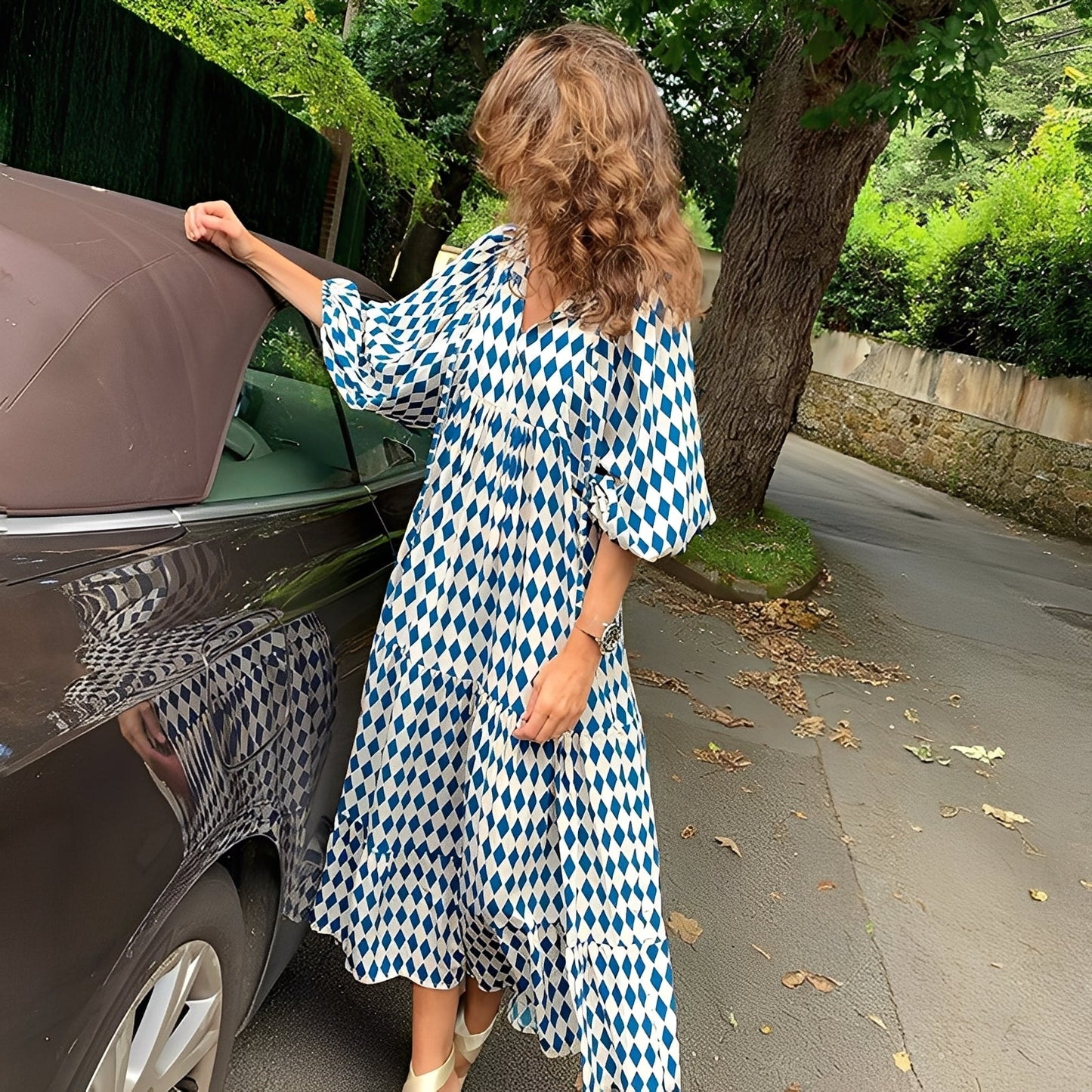 Irénée - Sukienka boho elegancka dla kobiet