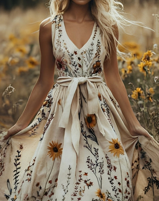 Jane - Stylowa sukienka w kwiatowy wzór dla kobiet