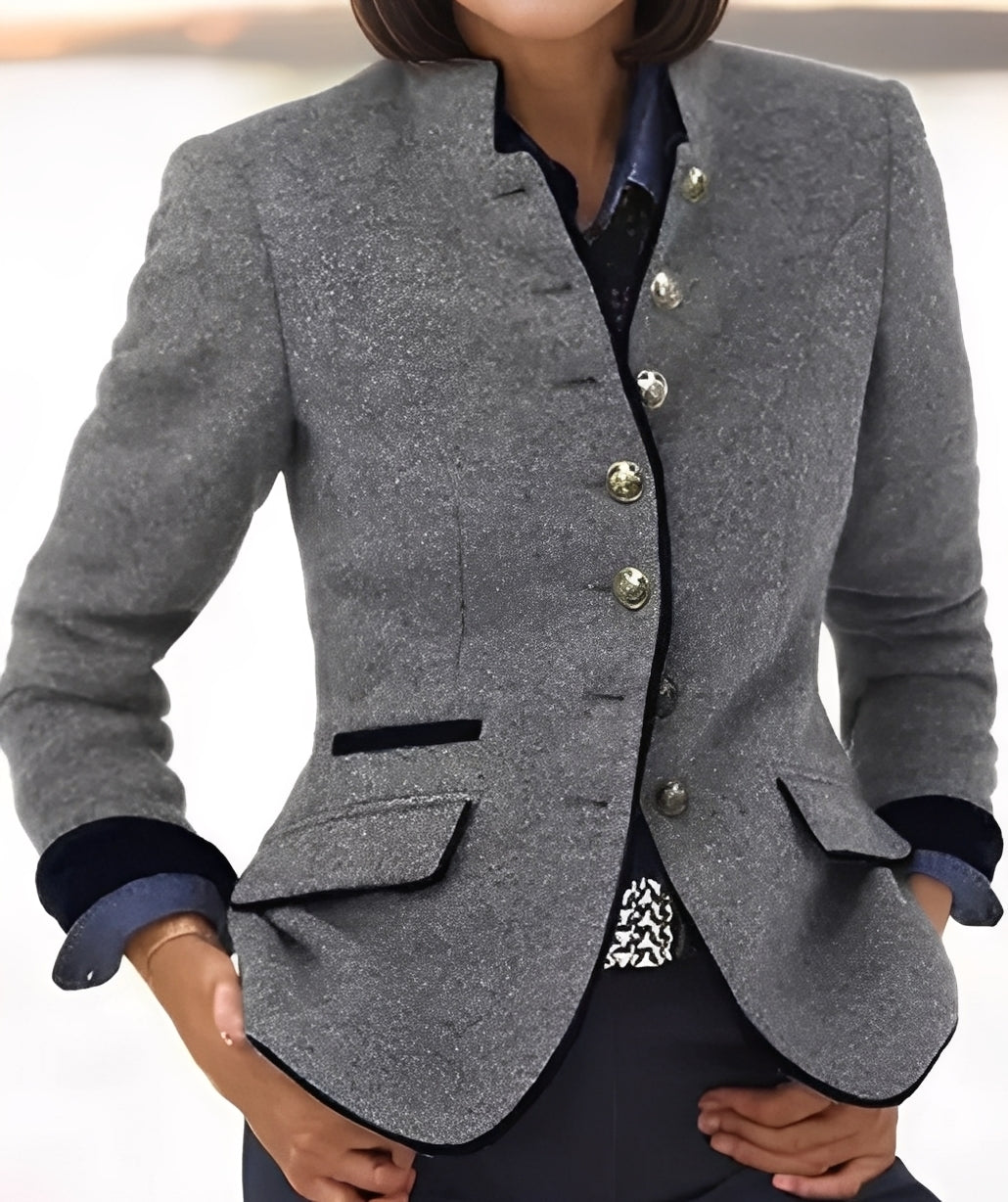 Kaelyn - Modna rekreacyjna kurtka z kieszeniami dla kobiet