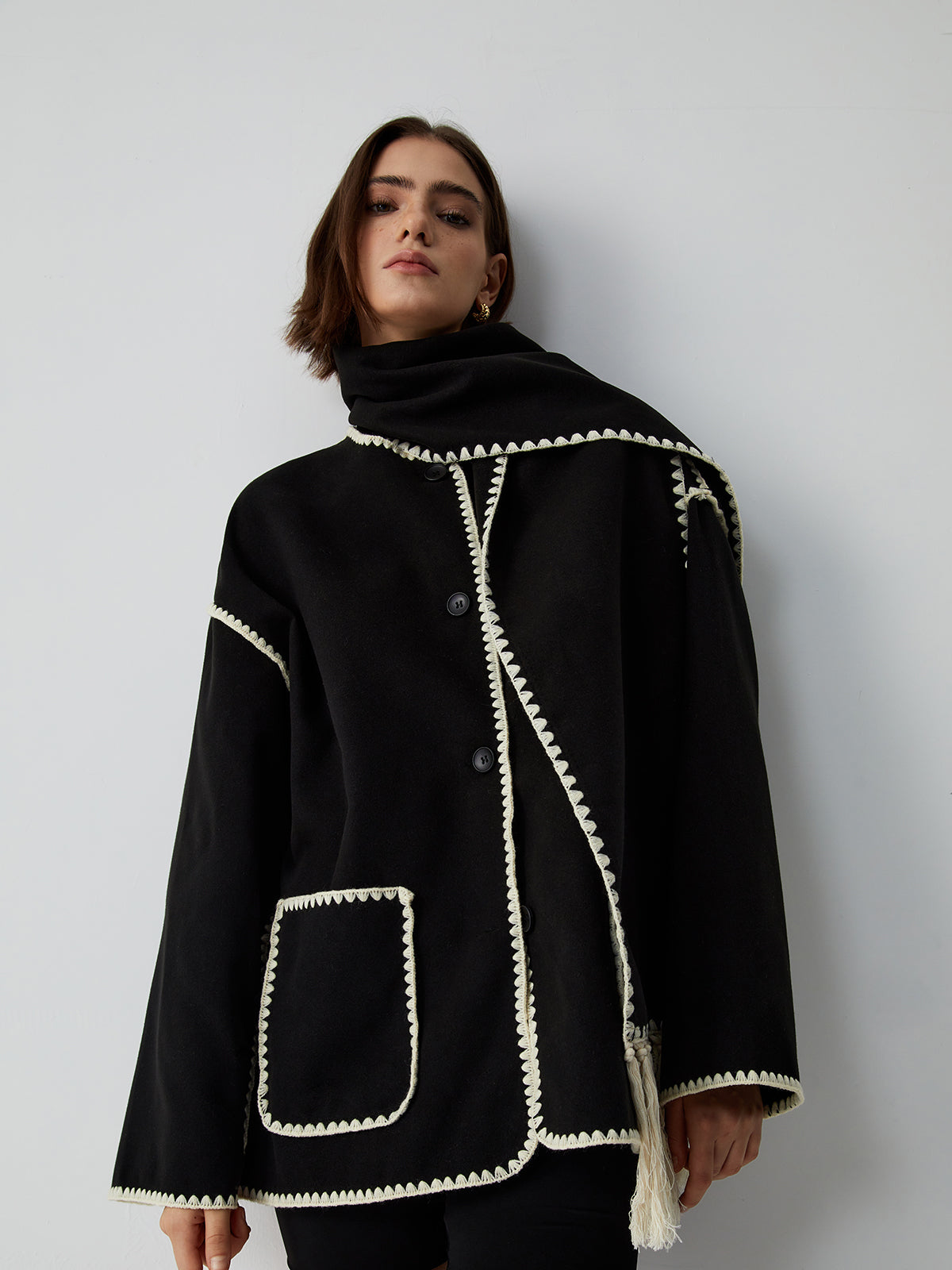 Elodie – Kurtka z szalem