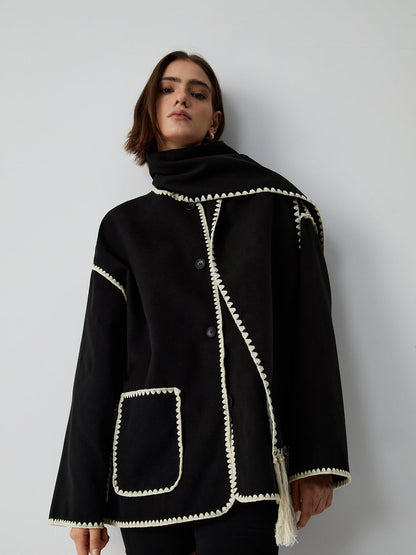 Elodie – Kurtka z szalem