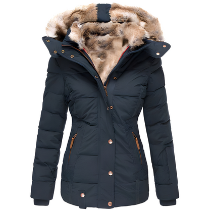 Cassandrine - Stylowy damski płaszcz zimowy pikowany