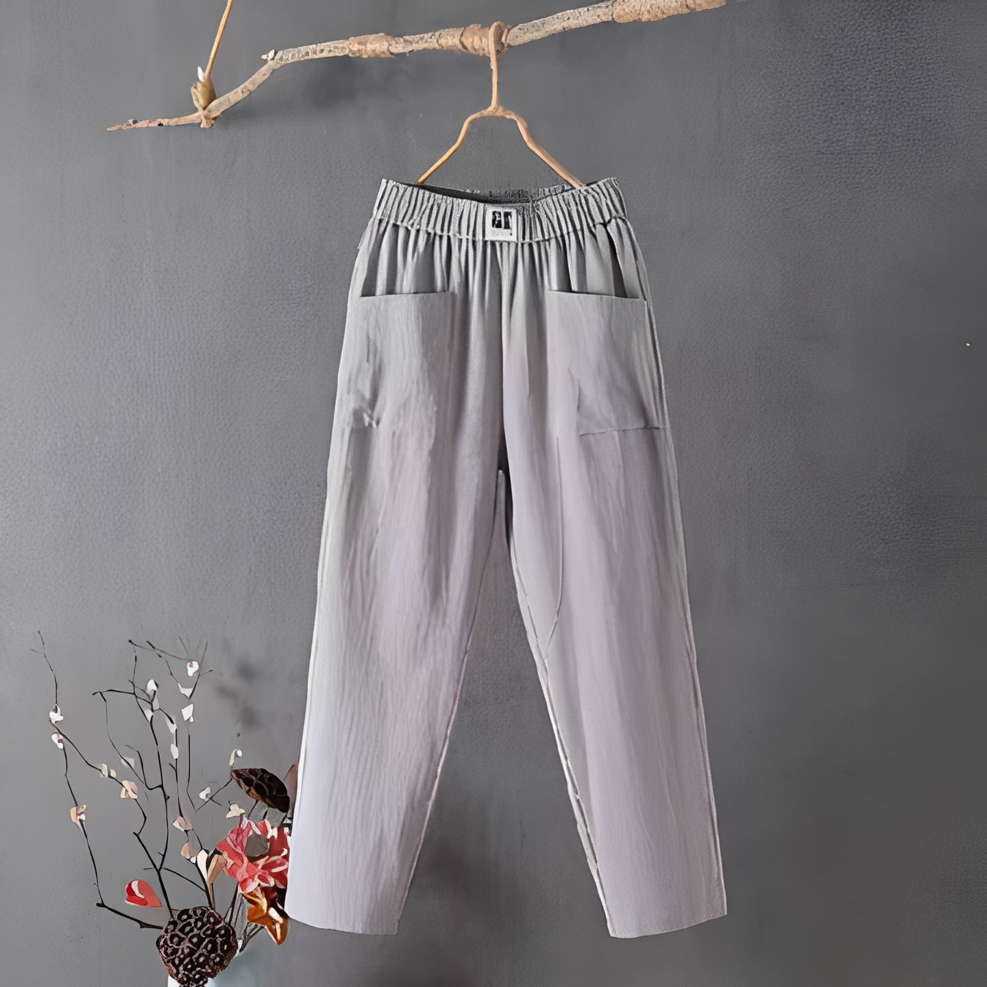 Klaire - Damskie spodnie z prostymi nogawkami do codziennego noszenia