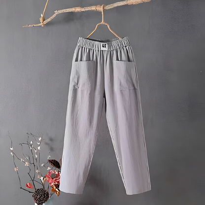 Klaire - Damskie spodnie z prostymi nogawkami do codziennego noszenia