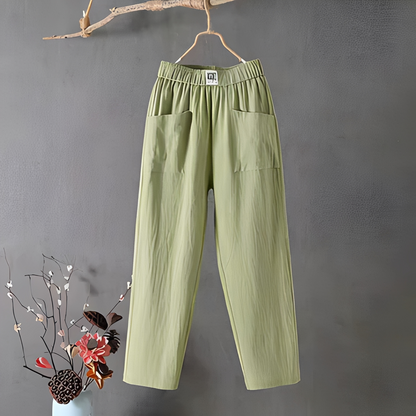 Klaire - Damskie spodnie z prostymi nogawkami do codziennego noszenia