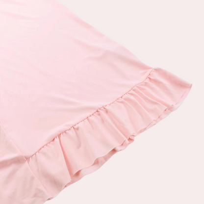 Elisheva - Elegancka Suknia Maxi z Dekoltem V, Asymetryczna