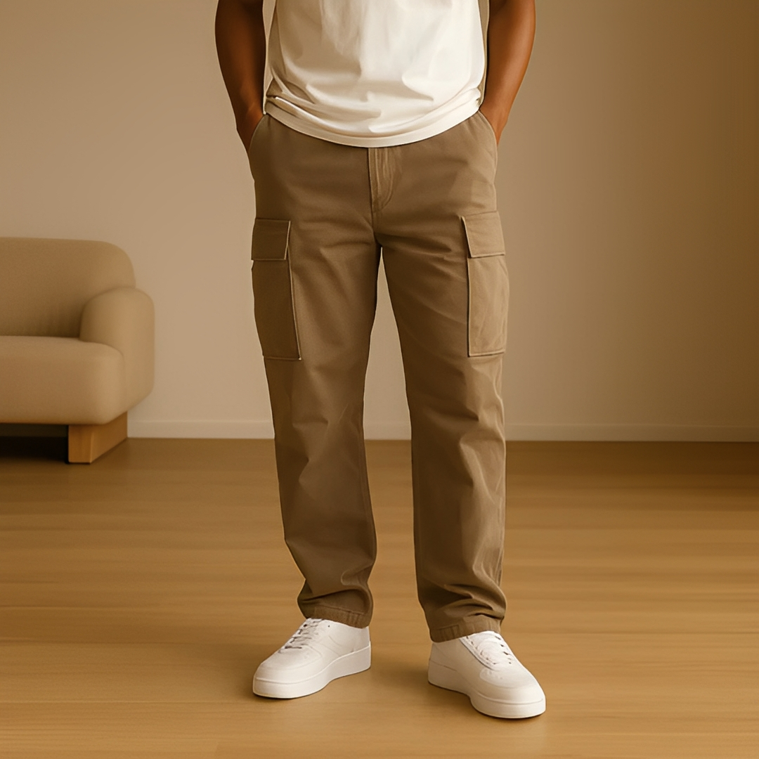 Hildo - Swobodne męskie spodnie cargo