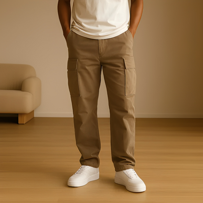 Hildo - Swobodne męskie spodnie cargo