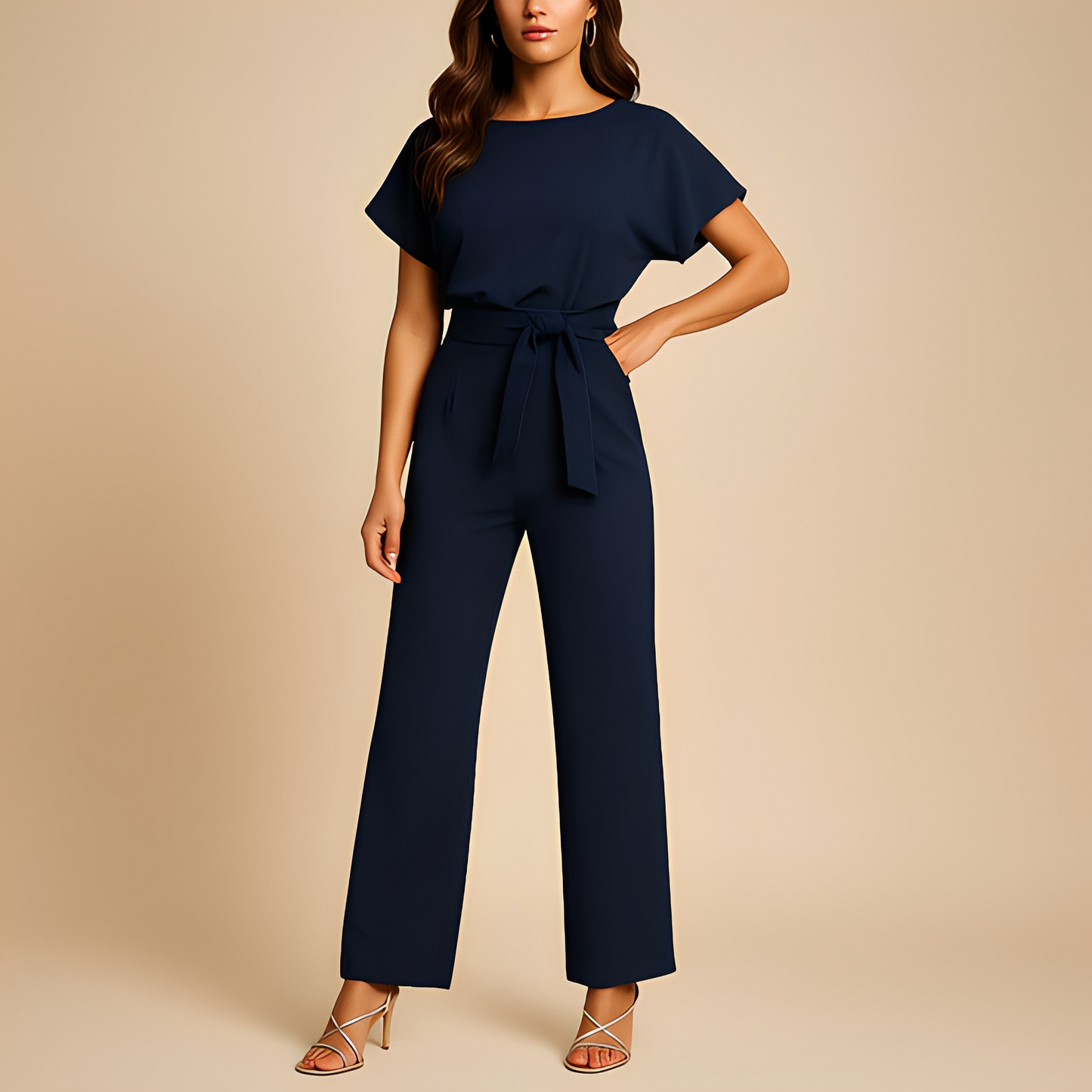 Armanda - Stylowy i długi kombinezon damski