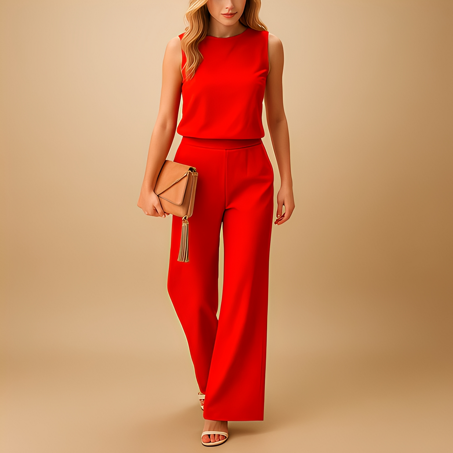 Abegaille - Elegancki kombinezon z szerokimi nogawkami dla kobiet