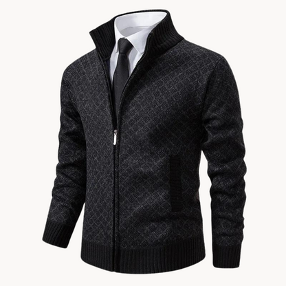 Julien – Golfowa tkanina dzianinowa Jacquard