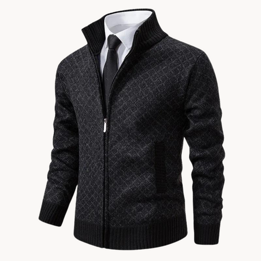 Julien – Golfowa tkanina dzianinowa Jacquard