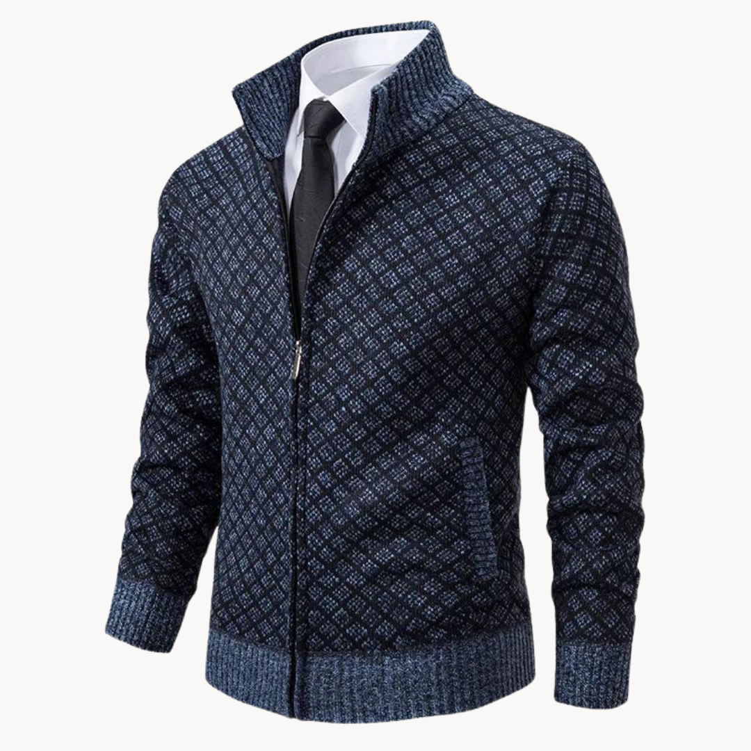 Julien – Golfowa tkanina dzianinowa Jacquard