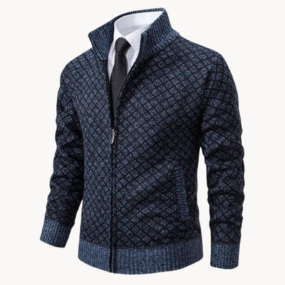 Julien – Golfowa tkanina dzianinowa Jacquard