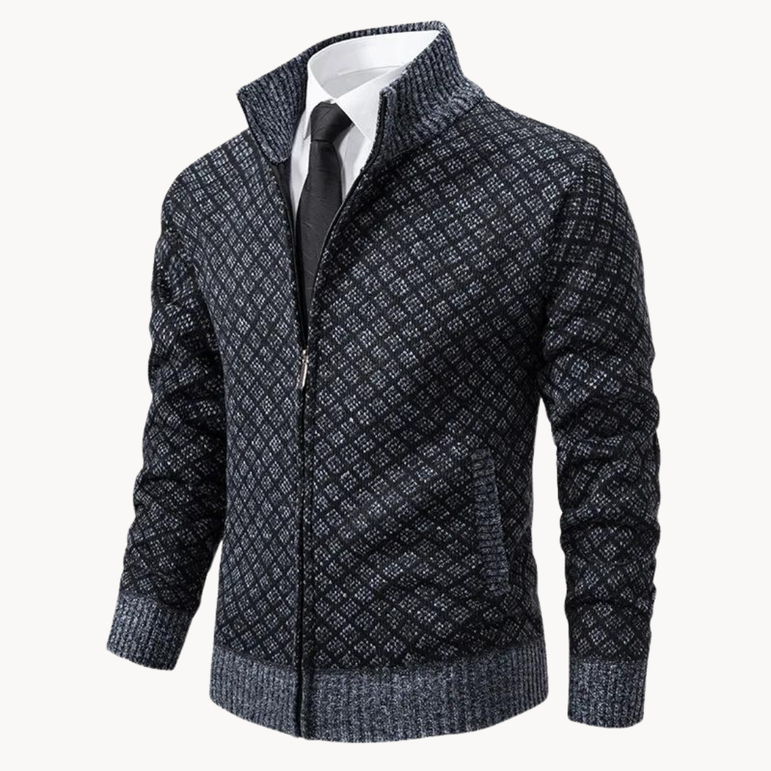 Julien – Golfowa tkanina dzianinowa Jacquard