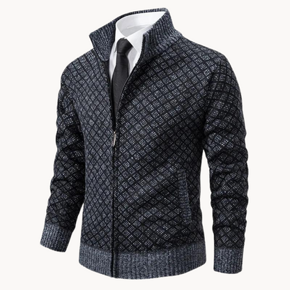 Julien – Golfowa tkanina dzianinowa Jacquard
