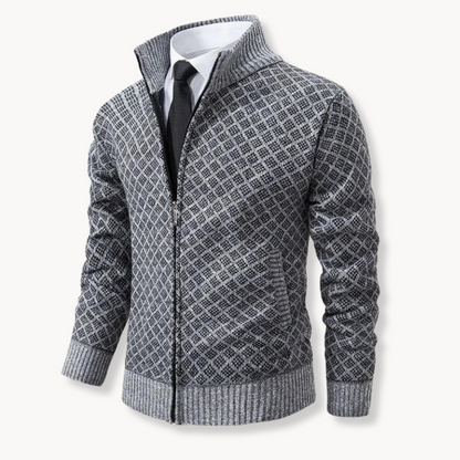 Julien – Golfowa tkanina dzianinowa Jacquard