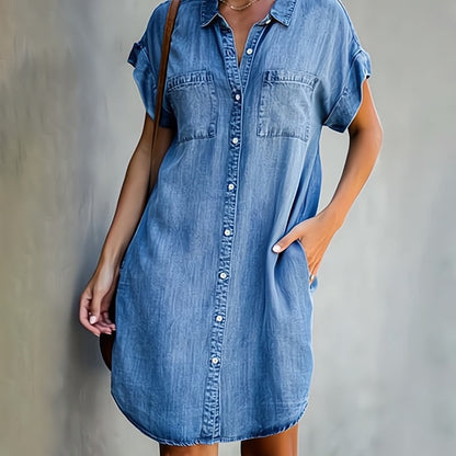 Daphné – Sukienka z szykownego denimu