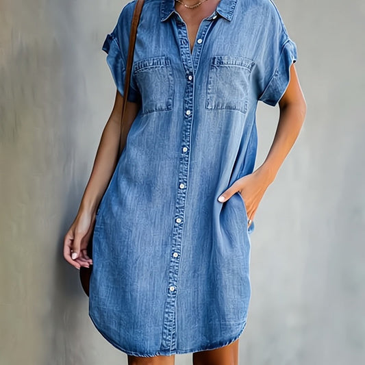 Daphné – Sukienka z szykownego denimu