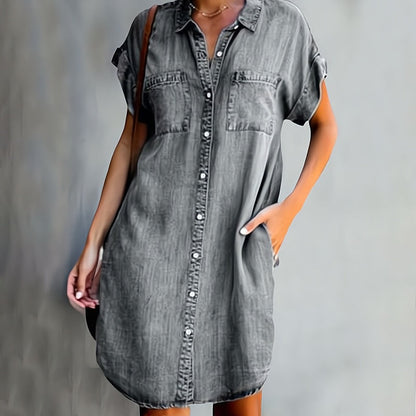 Daphné – Sukienka z szykownego denimu