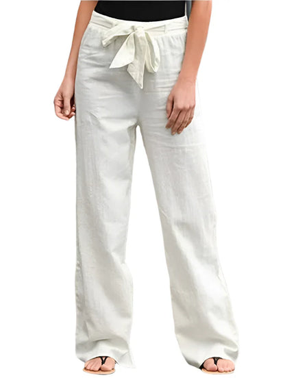Lauren - Komfortowe Spodnie Lniane Bez Trudu