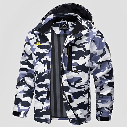 Febous - Męska zimowa kurtka przeciwdeszczowa