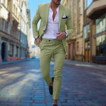 Leo - Nowoczesny Slim Fit Garnitur dla Mężczyzn