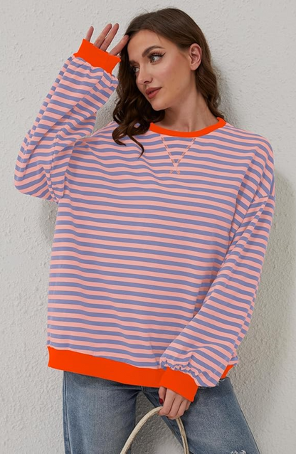Monika – Sweter w Paski dla Kobiet