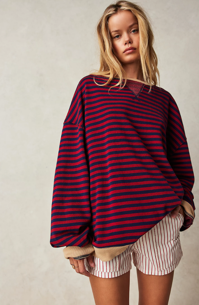 Monika – Sweter w Paski dla Kobiet