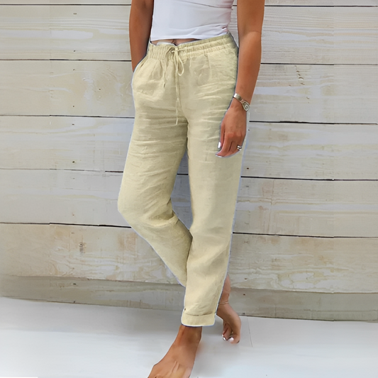Lylia – Letnie spodnie z wysokim stanem dla kobiet